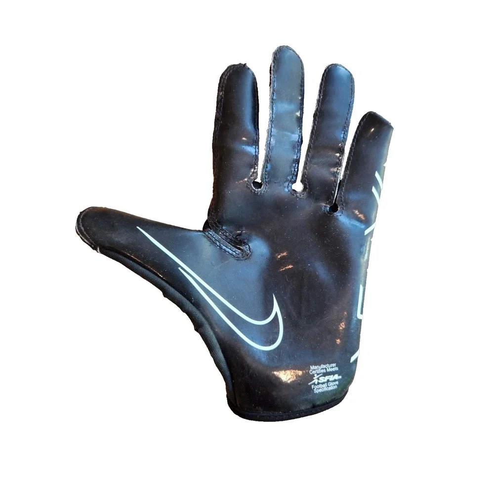 Nike Black Glove with White Swoosh Training Glove Football